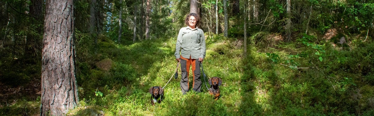 Karin Ek i skogen