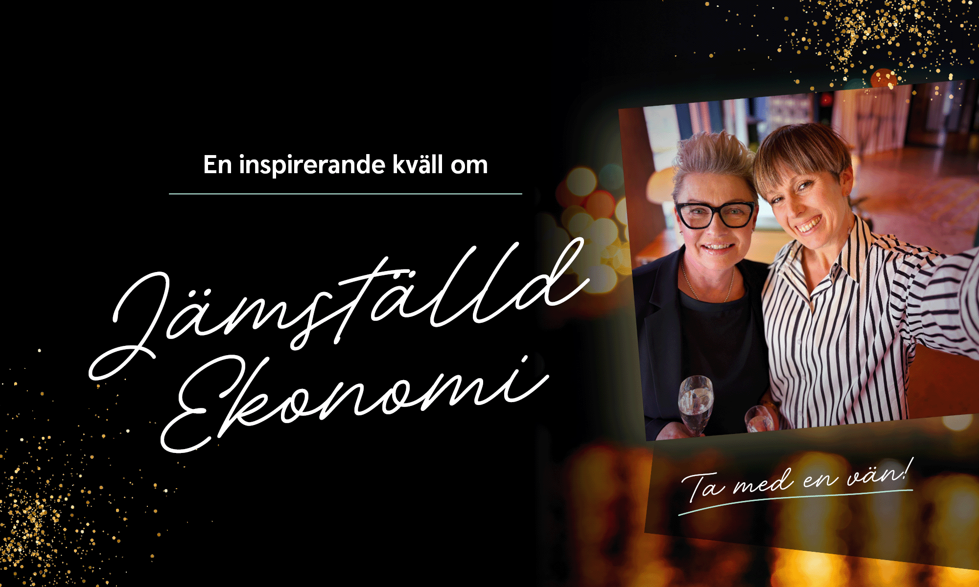 jämställd ekonomi två glada kvinnor