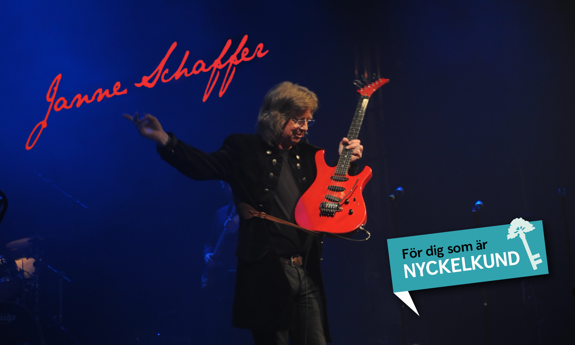 Janne Schaffer spelar gitarr