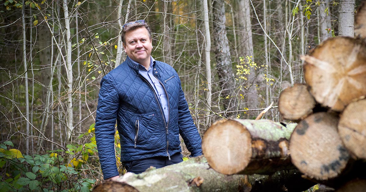 anställd i skogen