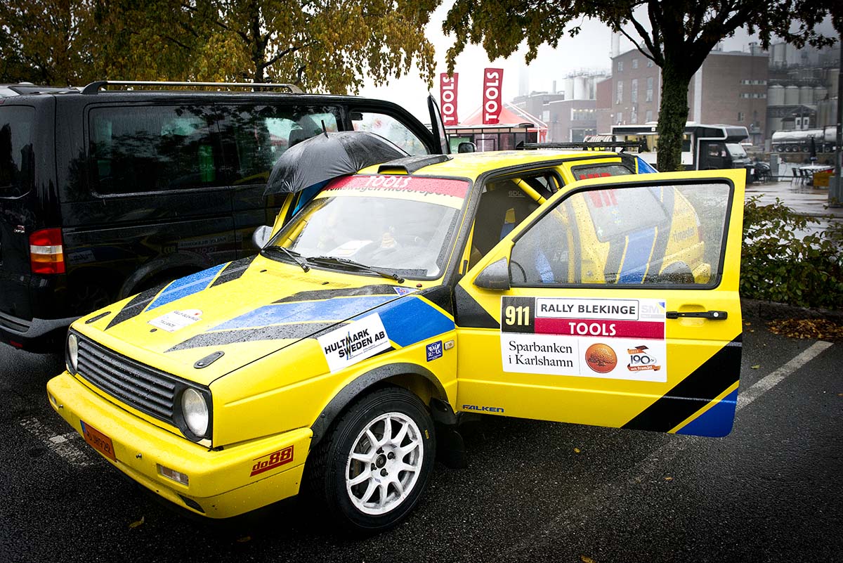 Trots regn och dimma var det många som besökte finalen i Rally SM 2019.