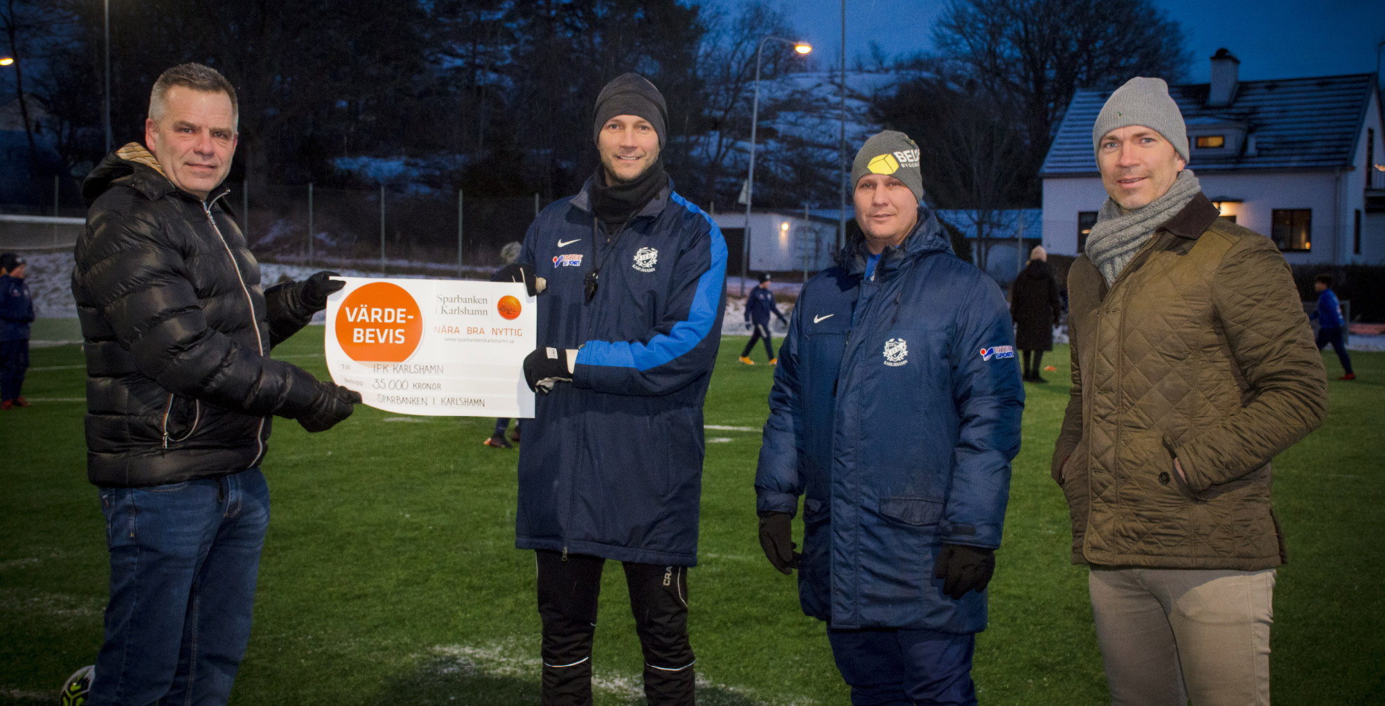Roger Johansson, Rickard Nilsson, Håkan Magnusson och Jonke Höglund.