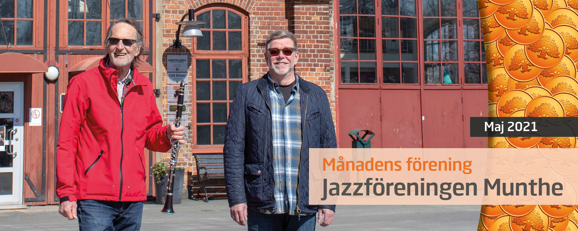 Olof Holst och Mats Berntsson från Jazzföreningen Munthe.
